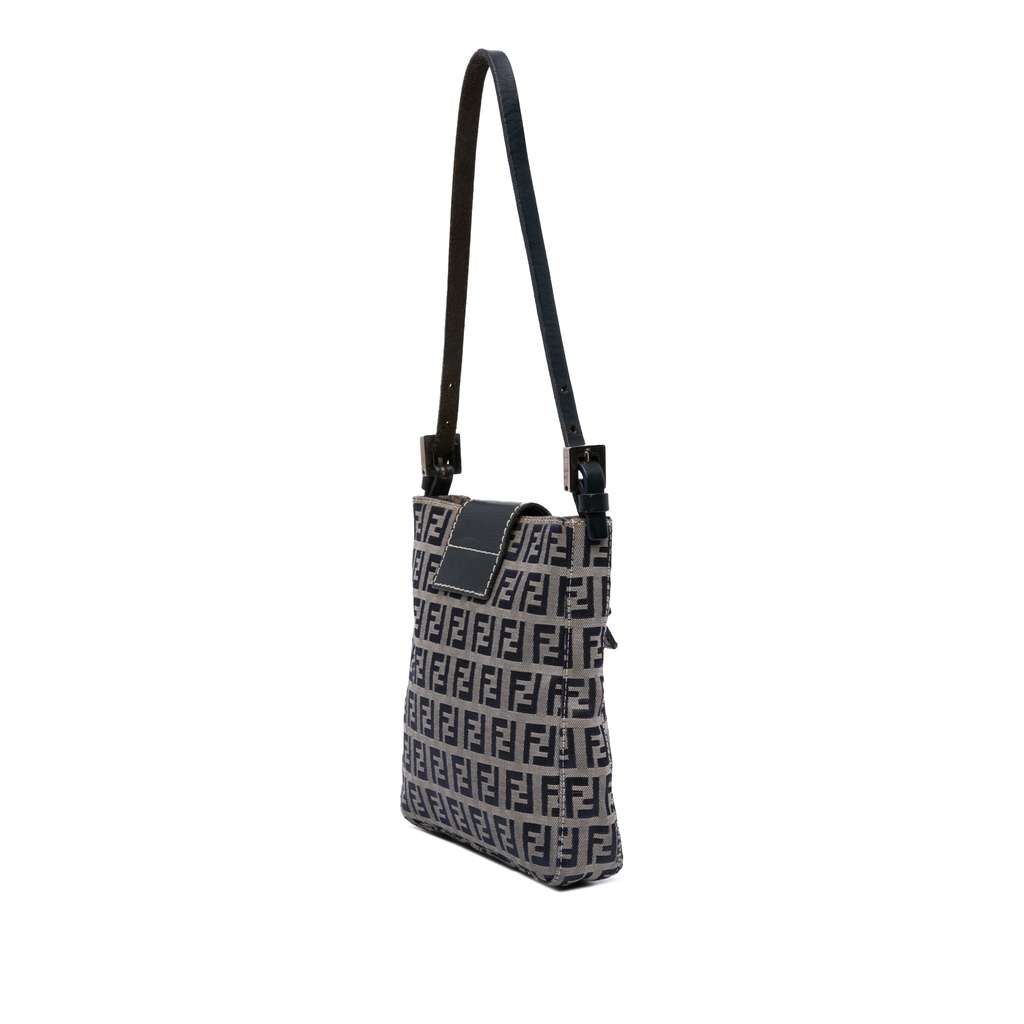 Fendi Zucchino Canvas Shoulder Bag - 2
