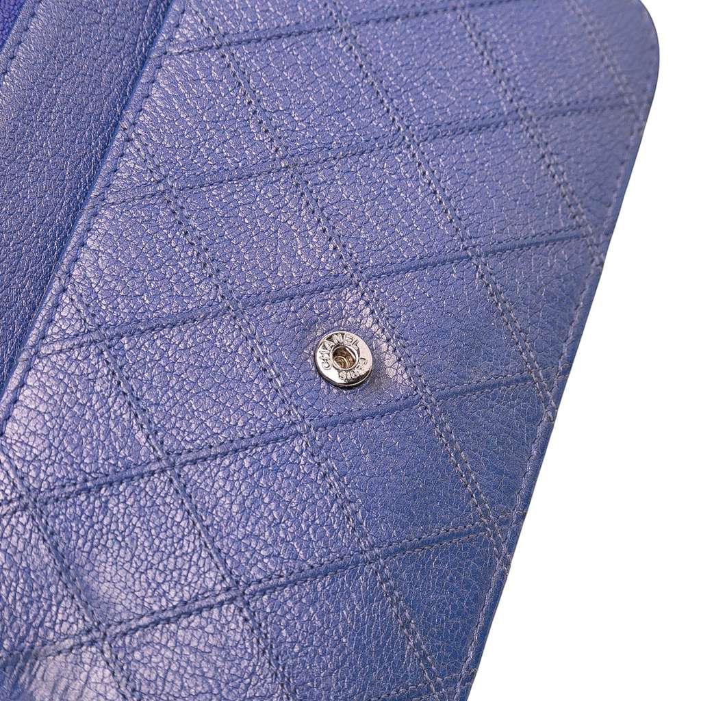 Chanel CC Calfskin Double Stitched Wallet on Chain - Image 12