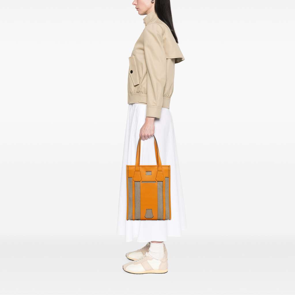 Hermès Evergrain and Toile Petit H Bell Tote - Image 14