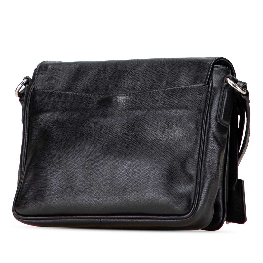 Prada Saffiano Righe Sound Lock Crossbody - 2