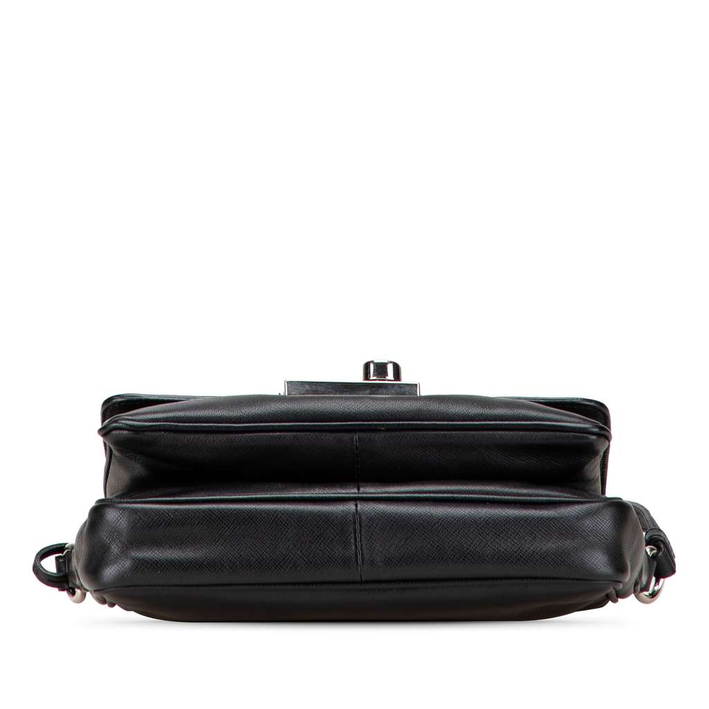 Prada Saffiano Righe Sound Lock Crossbody - 3