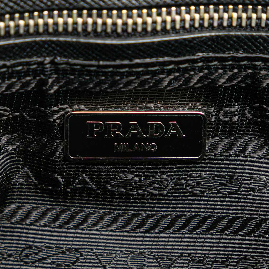 Prada Saffiano Righe Sound Lock Crossbody - 5