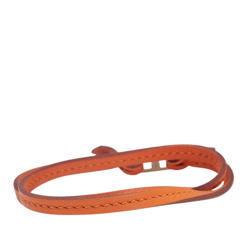 Hermès Leather H Logo Double Tour Bracelet - Image 6