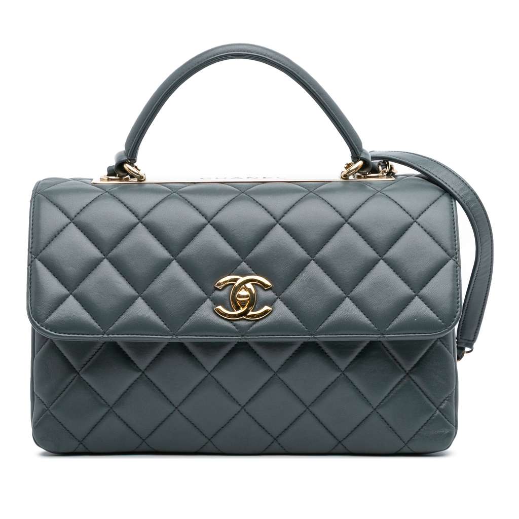 Chanel Medium Lambskin Trendy CC Top Handle Bag