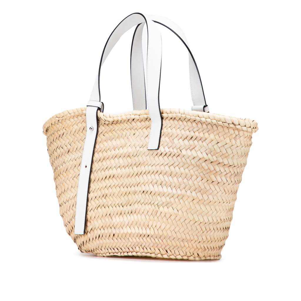 Loewe Medium Raffia Basket Tote - 2