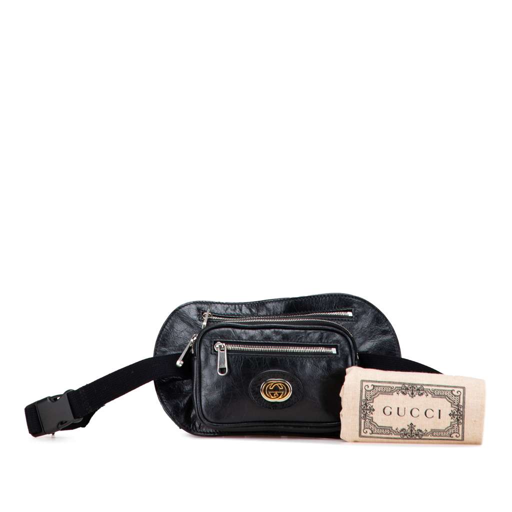 Gucci Calfskin Morpheus Double Zip Belt Bag - Image 13