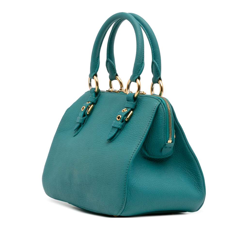 Miu Miu Goatskin Madras Satchel - 2