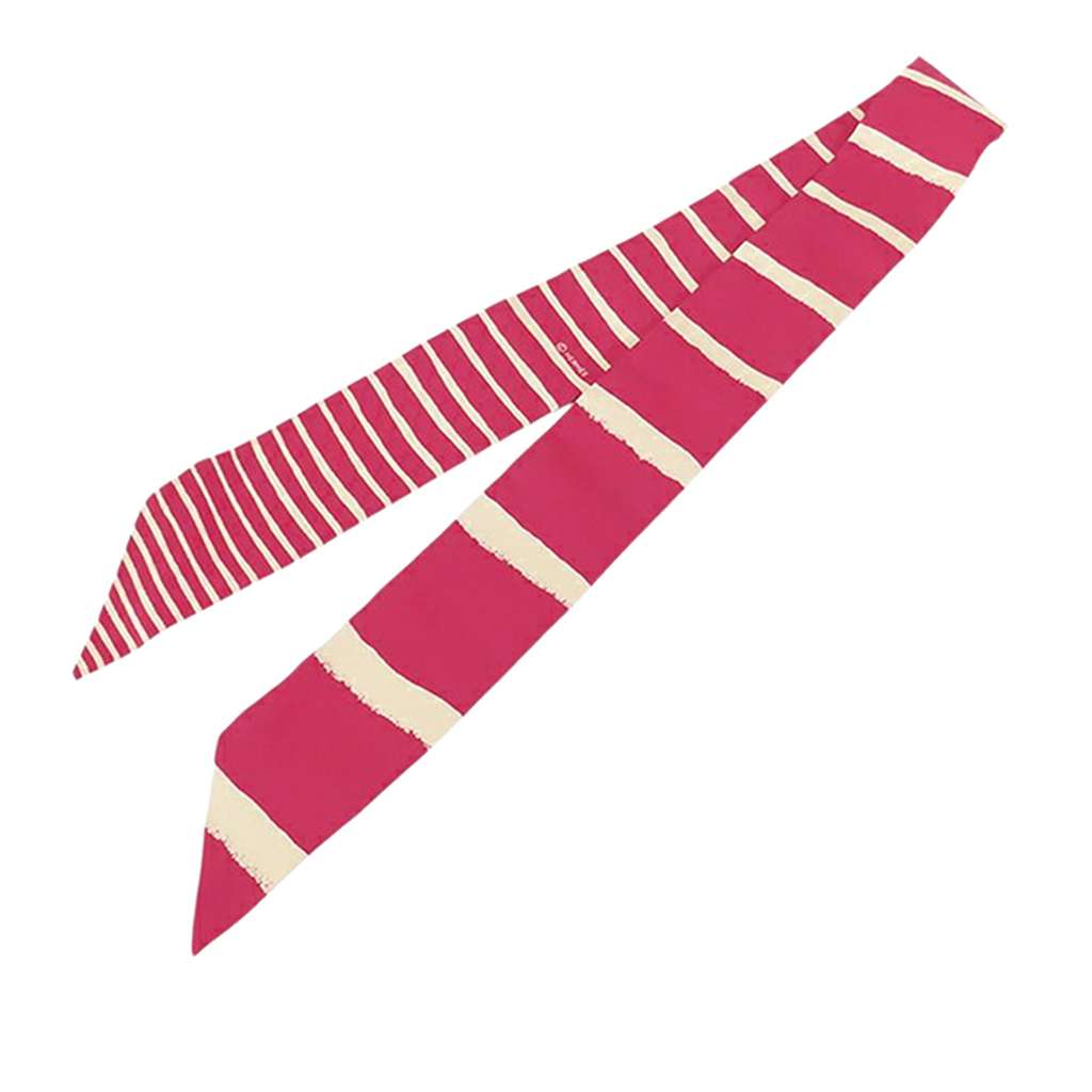 Hermès Mediterranee Silk Twilly Scarf - Back view