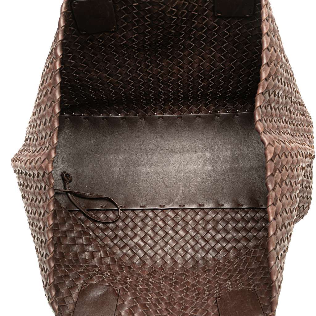Bottega Veneta Medium Lambskin Intreccio Cabat Tote - 4