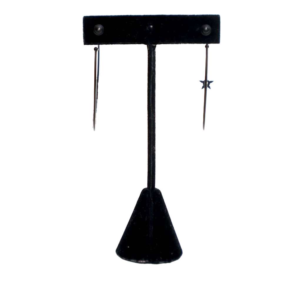 Dior Ruthenium Plated Crystal JAdior Hoop Push Back Earrings - 3