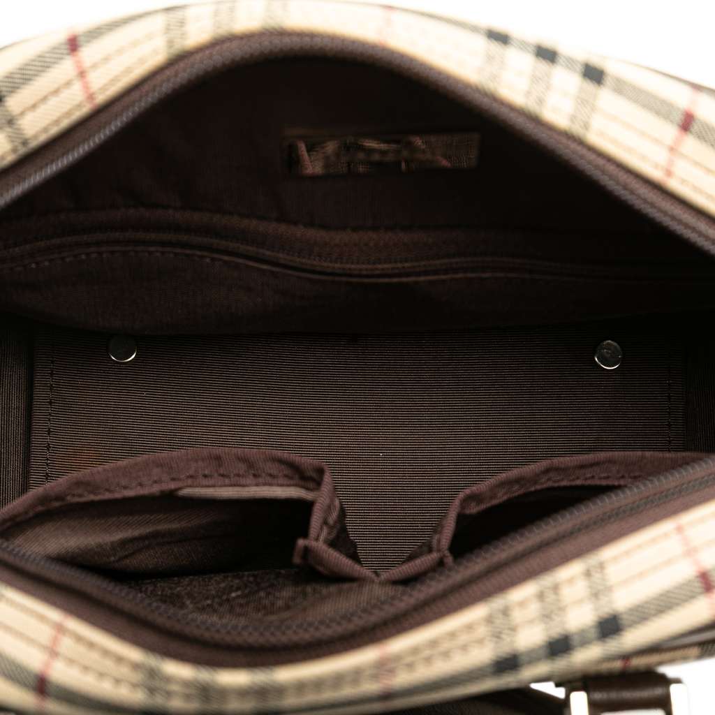 Burberry House Check Canvas Handbag - 4