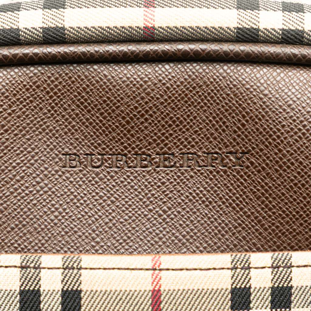 Burberry House Check Canvas Handbag - Side view