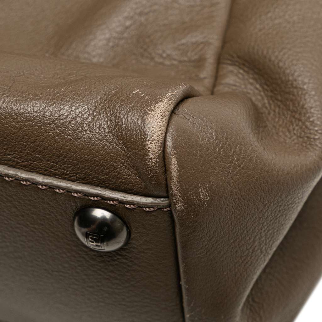 Fendi Medium Calfskin Peekaboo Iconic Satchel - Image 10