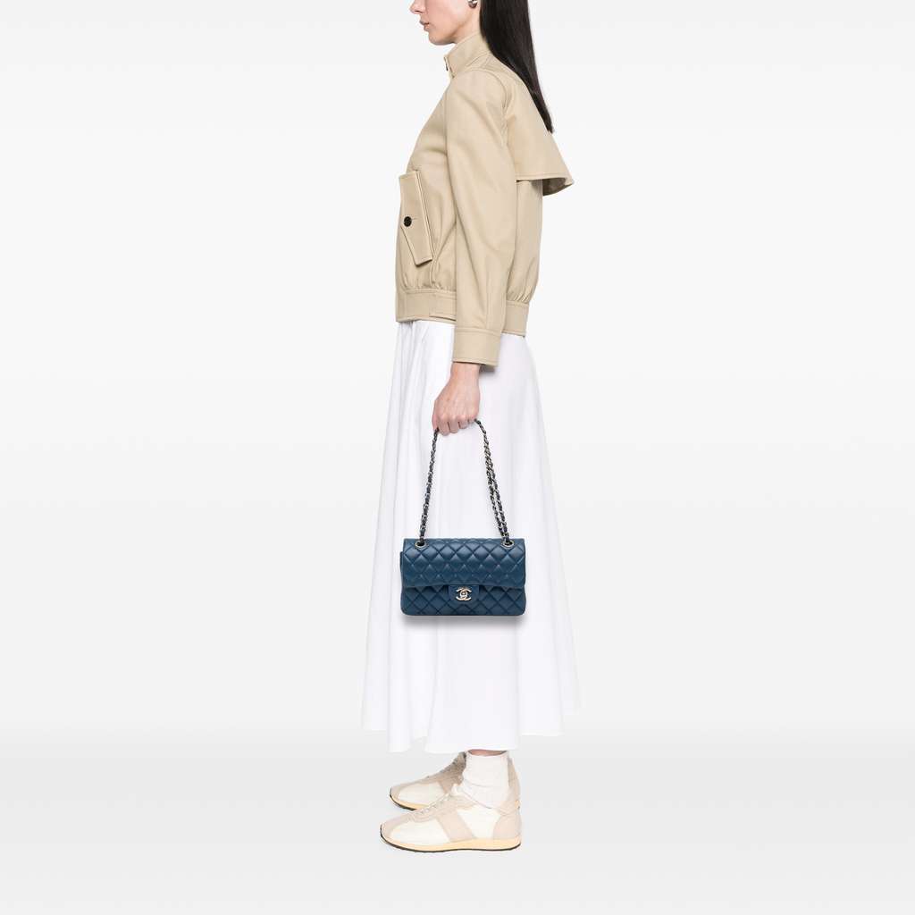 Chanel Small Classic Lambskin Double Flap - Image 13