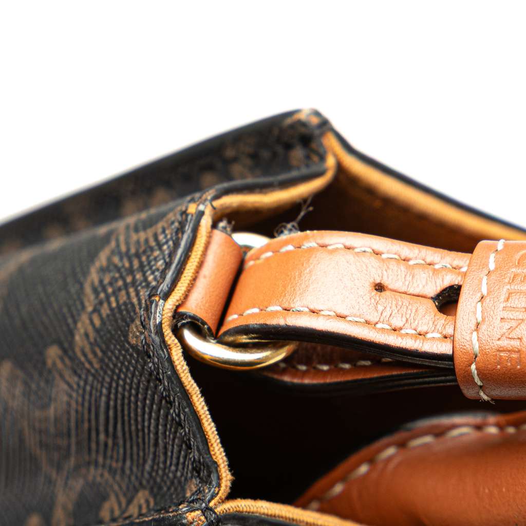 Celine Mini Triomphe Coated Canvas Vertical Cabas Satchel - Image 10