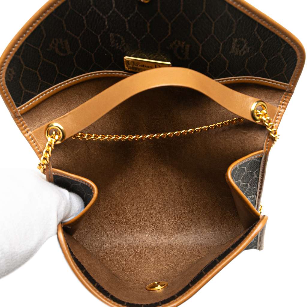 Dior Honeycomb Coated Canvas Chain Crossbody - 4