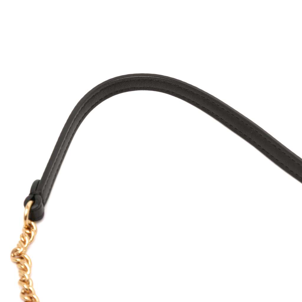 Fendi Mini Zucca Shearling Chain Baguette Satchel - Image 12