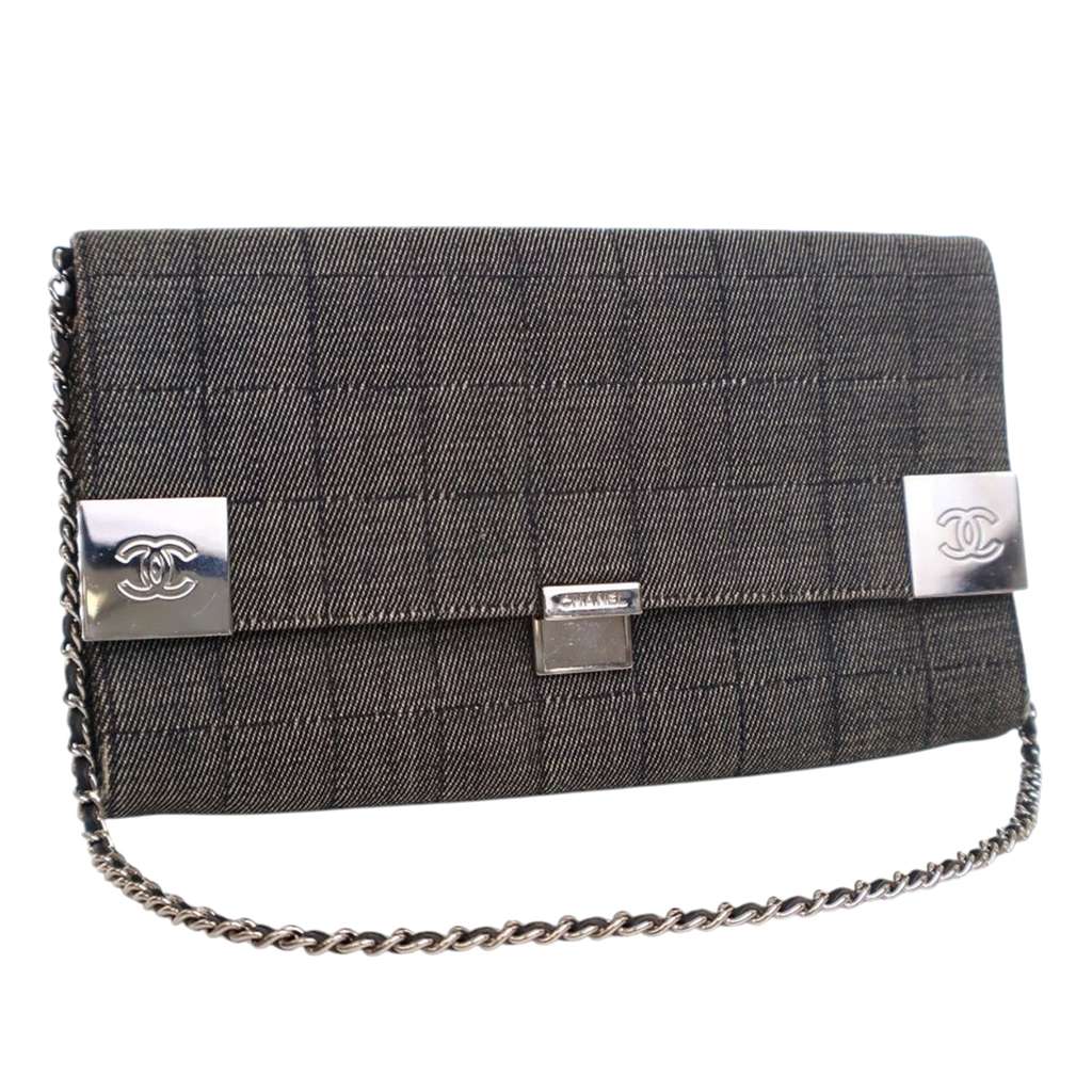 Chanel CC Choco Bar Denim Chain Flap - 2