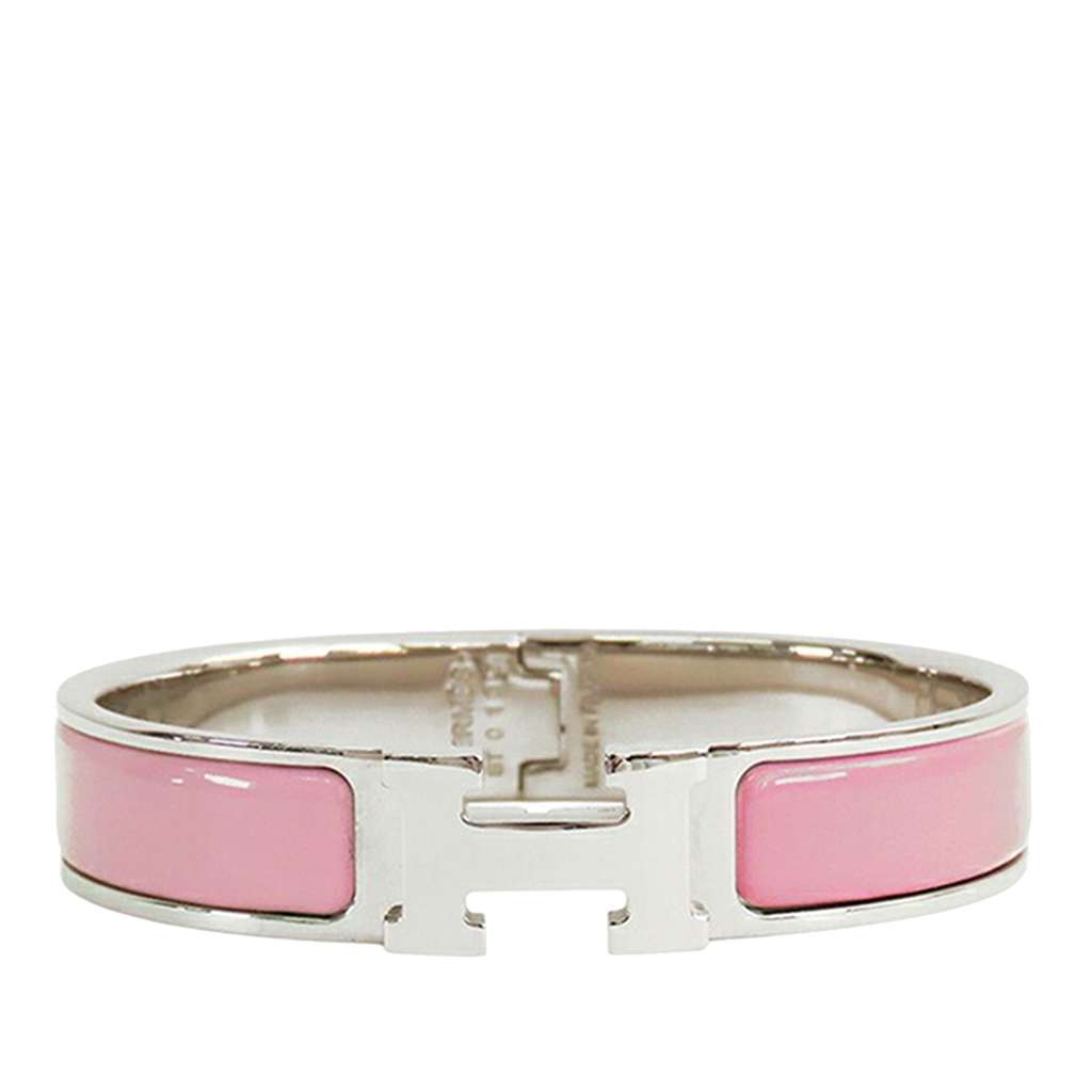 Hermès Narrow Enamel Clic H Bracelet PM