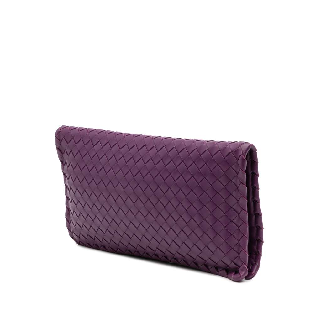 Bottega Veneta Nappa Intrecciato Turn Lock Clutch - 2