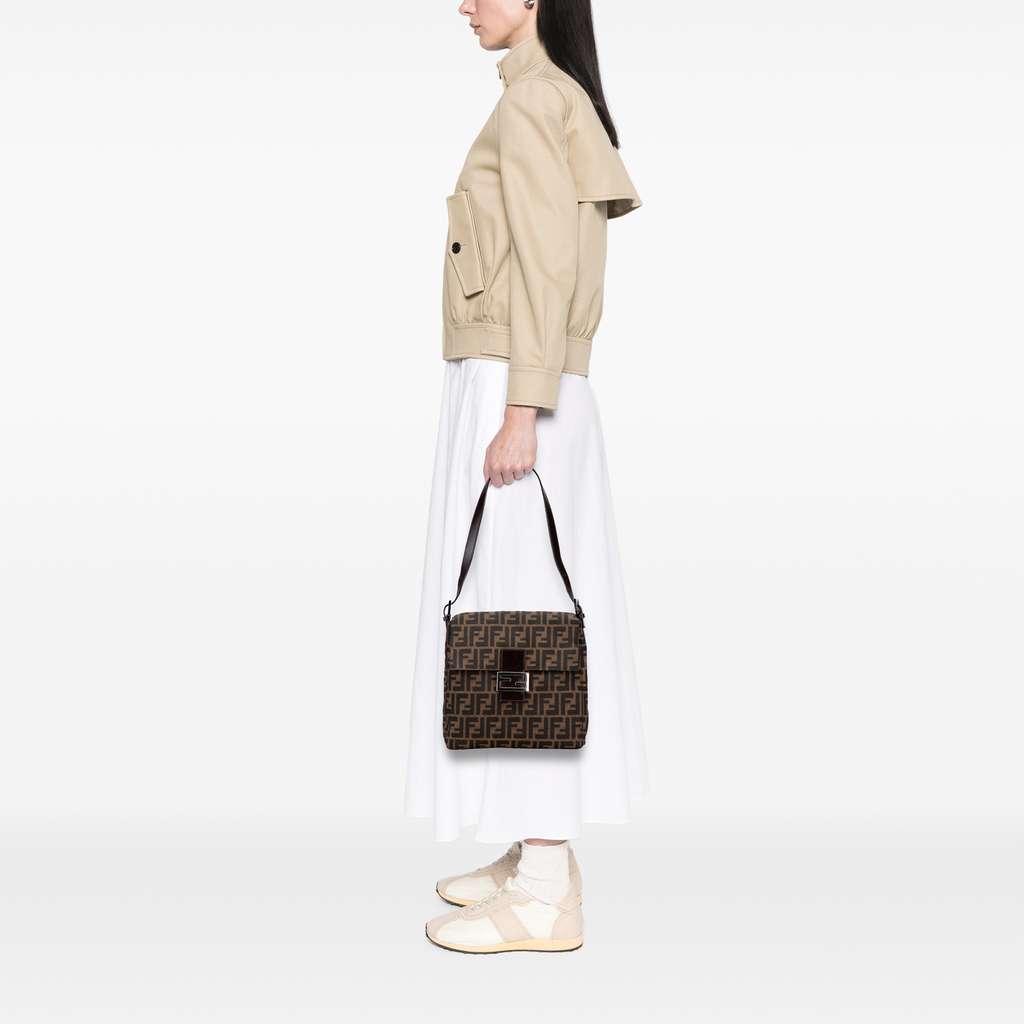 Fendi Zucca Canvas Shoulder Bag - Image 12