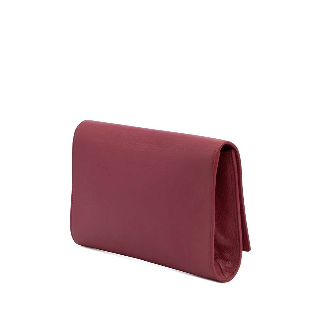 Saint Laurent Large Leather Belle de Jour Clutch - 2