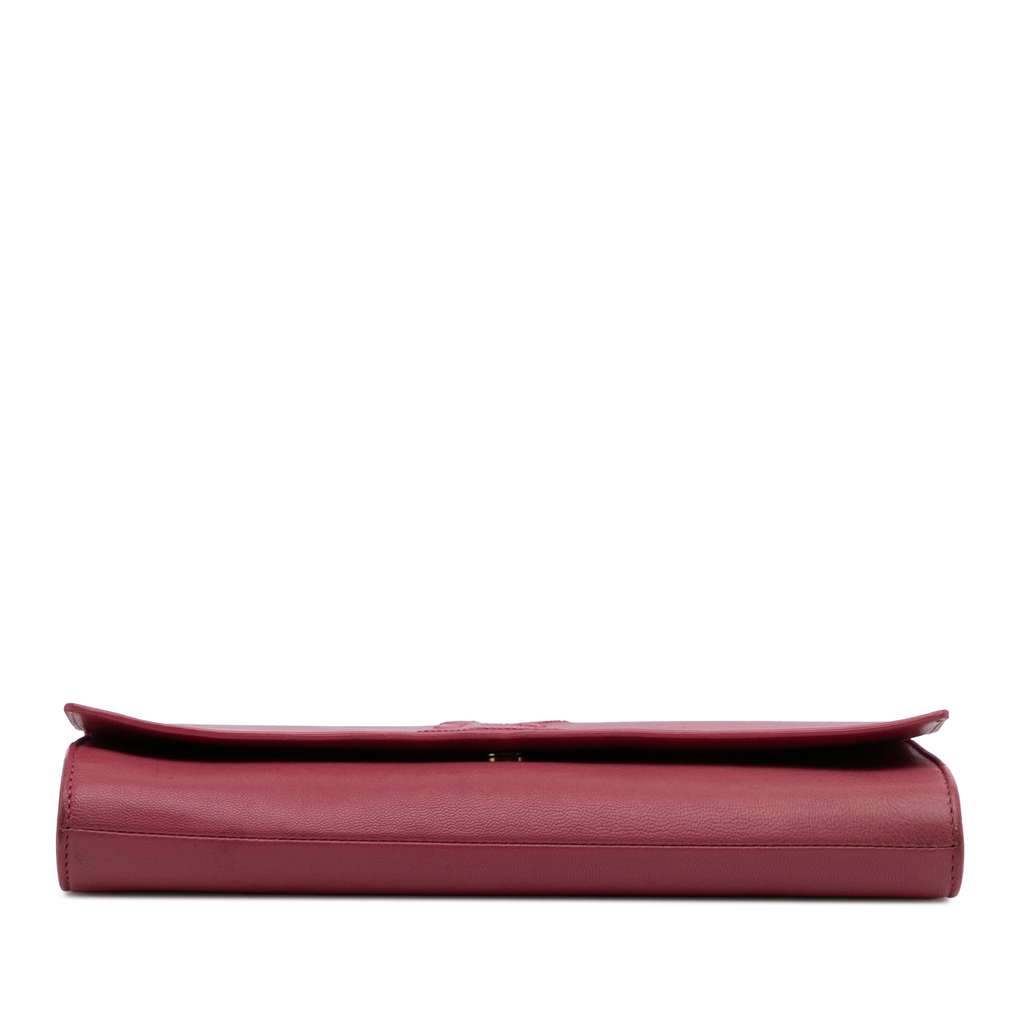 Saint Laurent Large Leather Belle de Jour Clutch - 3