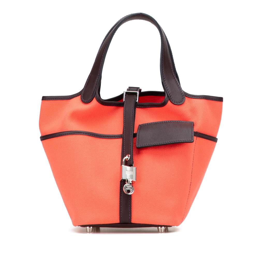 Hermès Toile Goeland and Swift Cargo Picotin Lock 18