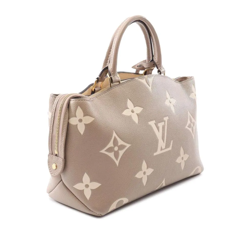 Louis Vuitton Bicolor Monogram Empreinte Giant Petit Palais Brown Leather Good - Back View