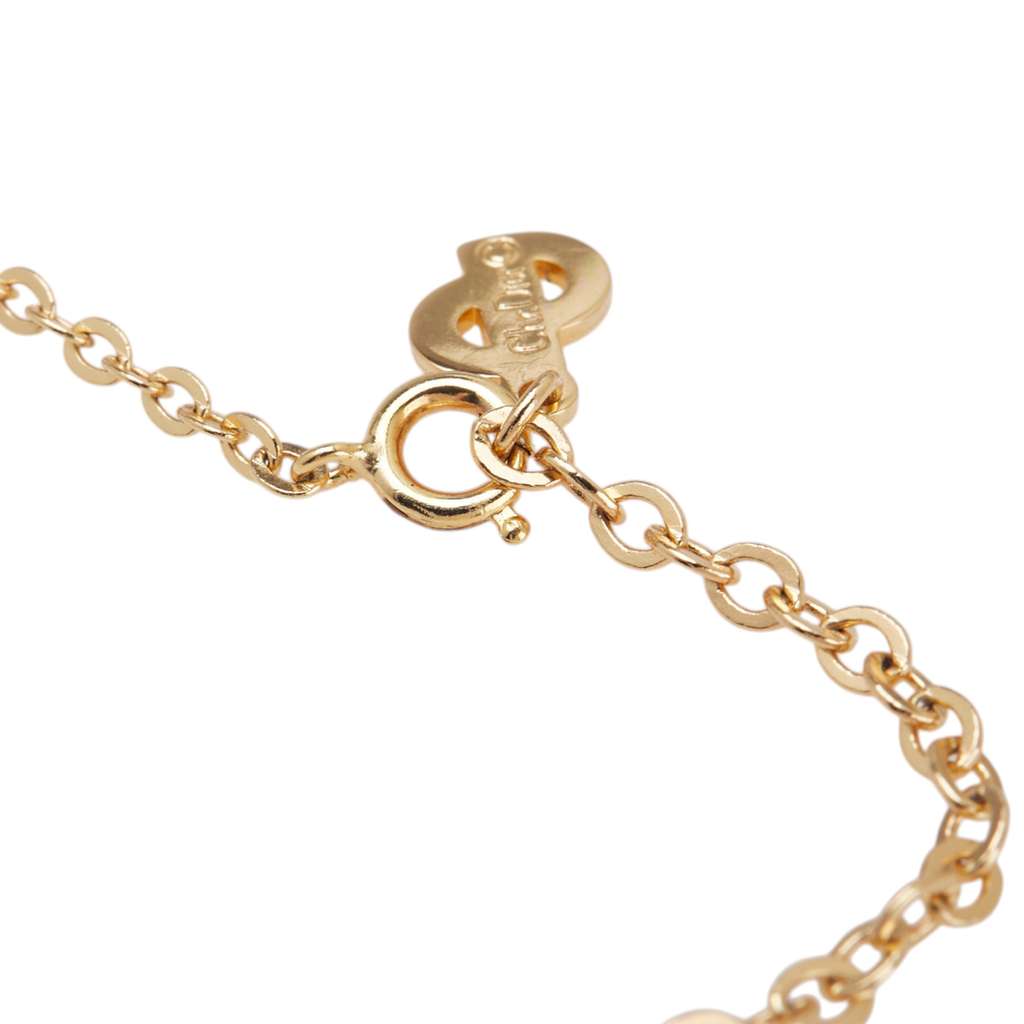 Dior Gold Plated CD Logo Pendant Necklace - 3