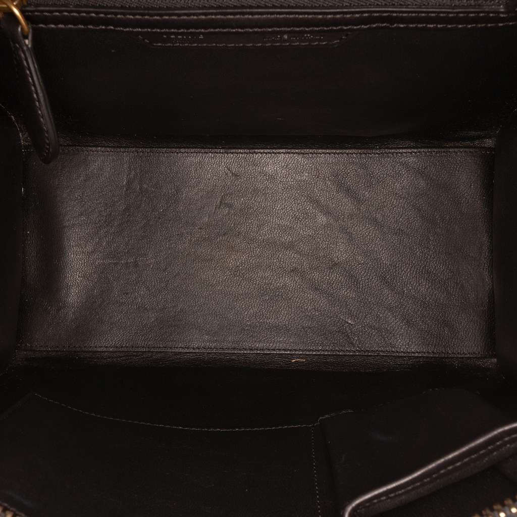 Celine Micro Bicolor Leather Luggage Tote - 4