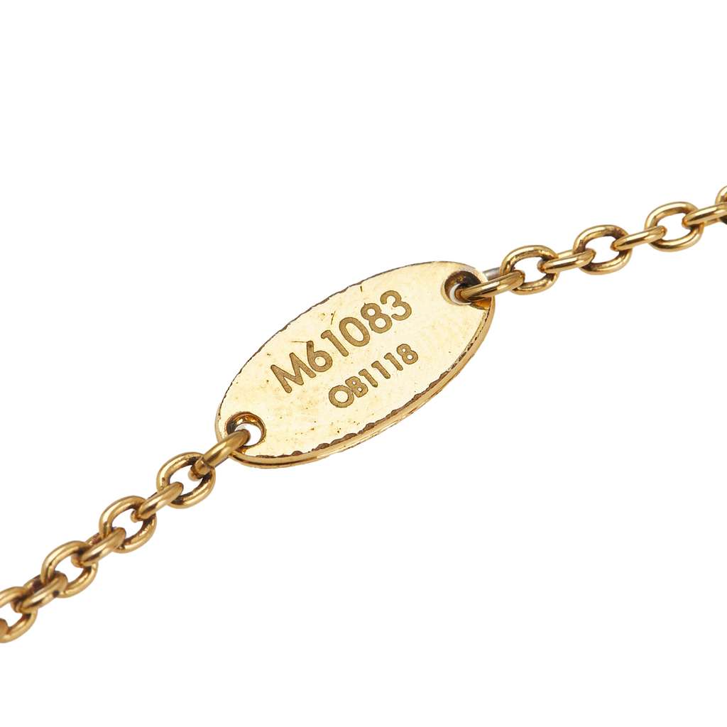 Louis Vuitton Gold Plated Essential V Necklace - 4