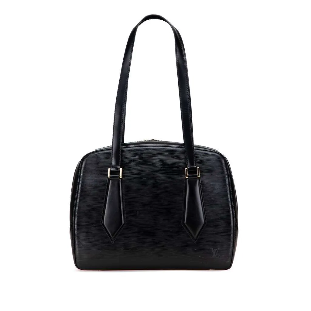 Louis Vuitton Epi Voltaire Black Leather Good - Front View