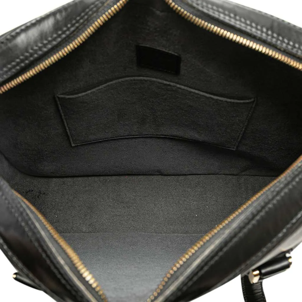 Louis Vuitton Epi Voltaire Black Leather Good - Model View