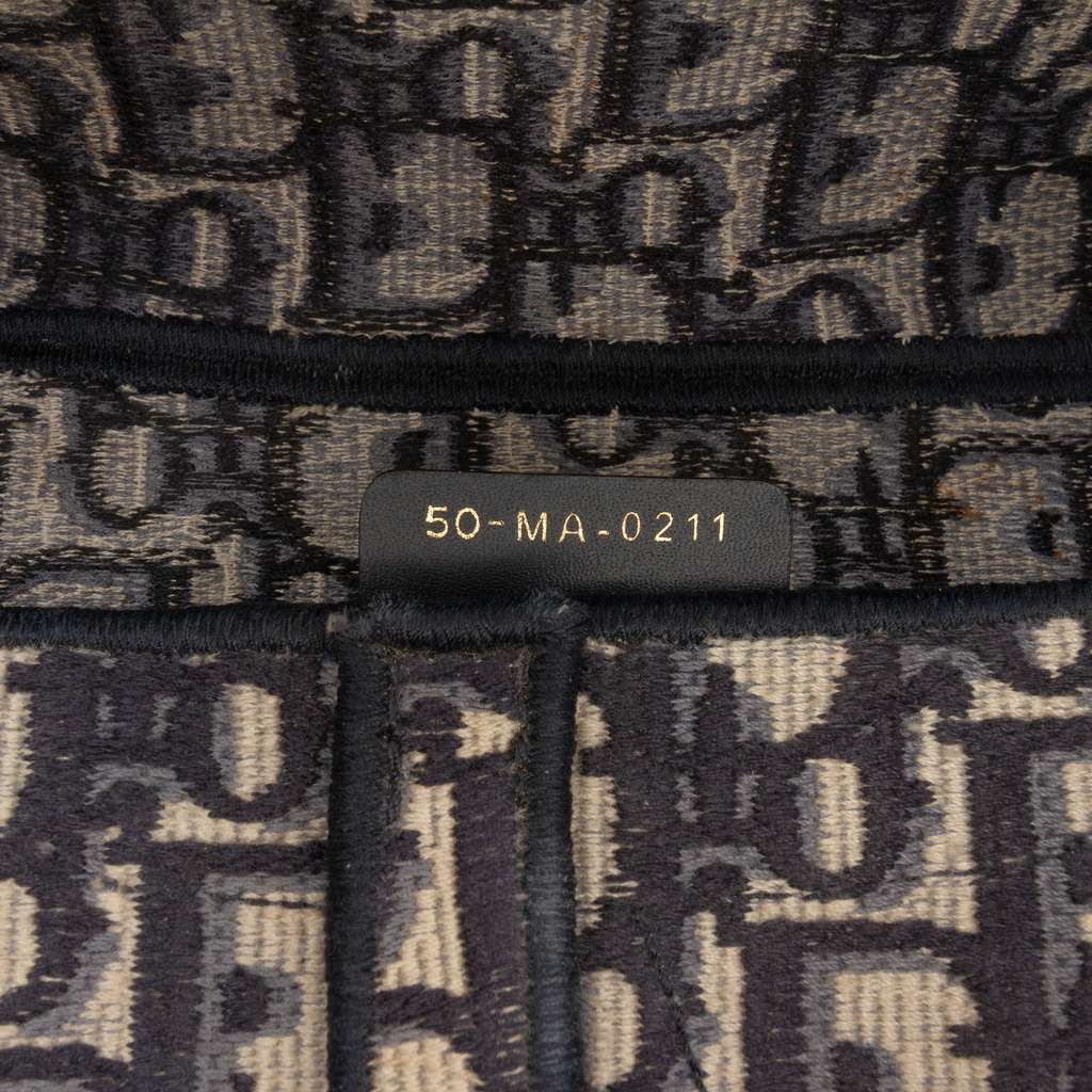 Dior Oblique Embroidered Canvas Saddle Bag - Detail 1