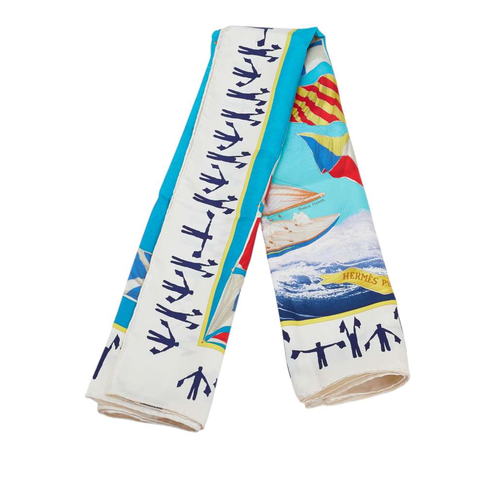 Hermès En Course Silk Scarf