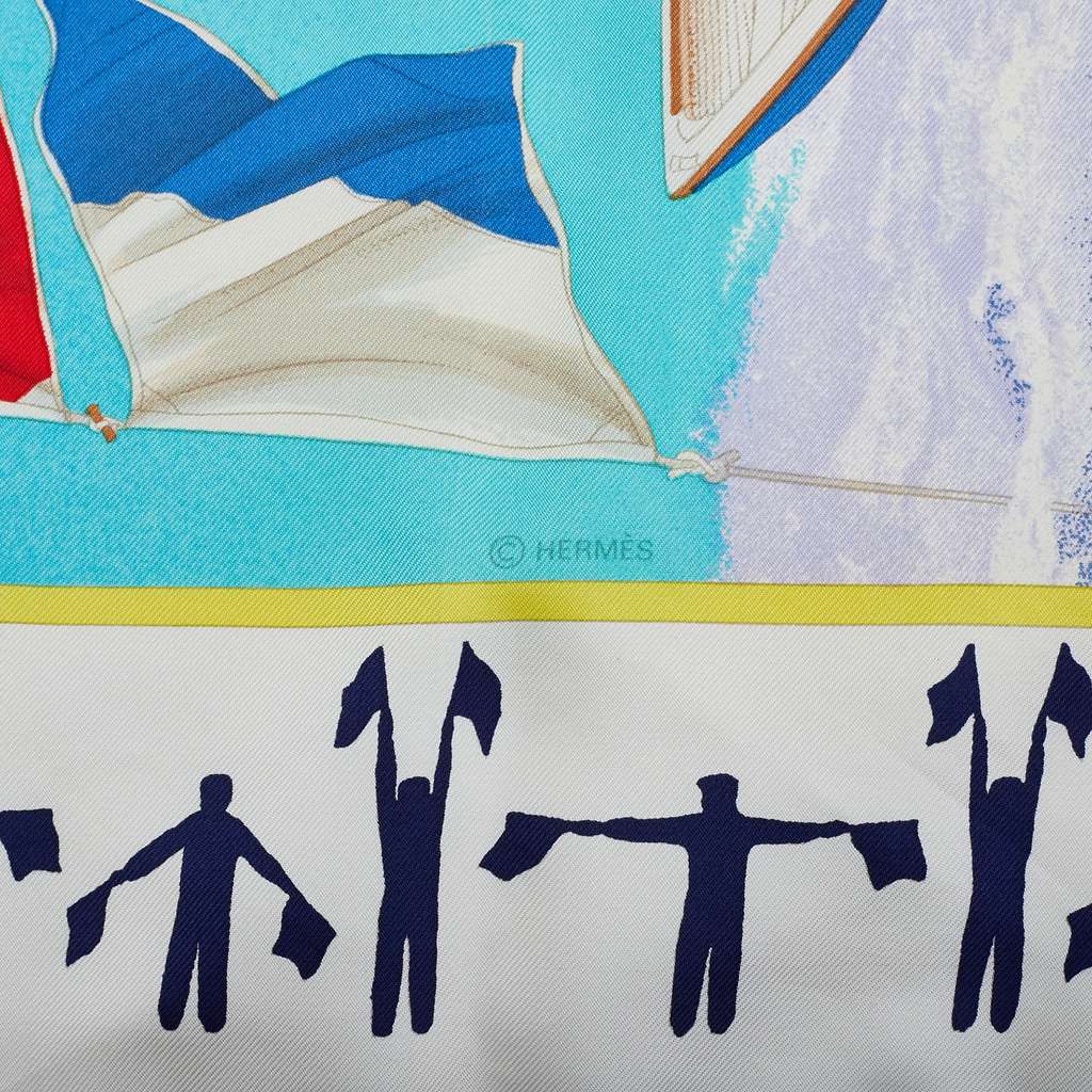 Hermès En Course Silk Scarf - 4