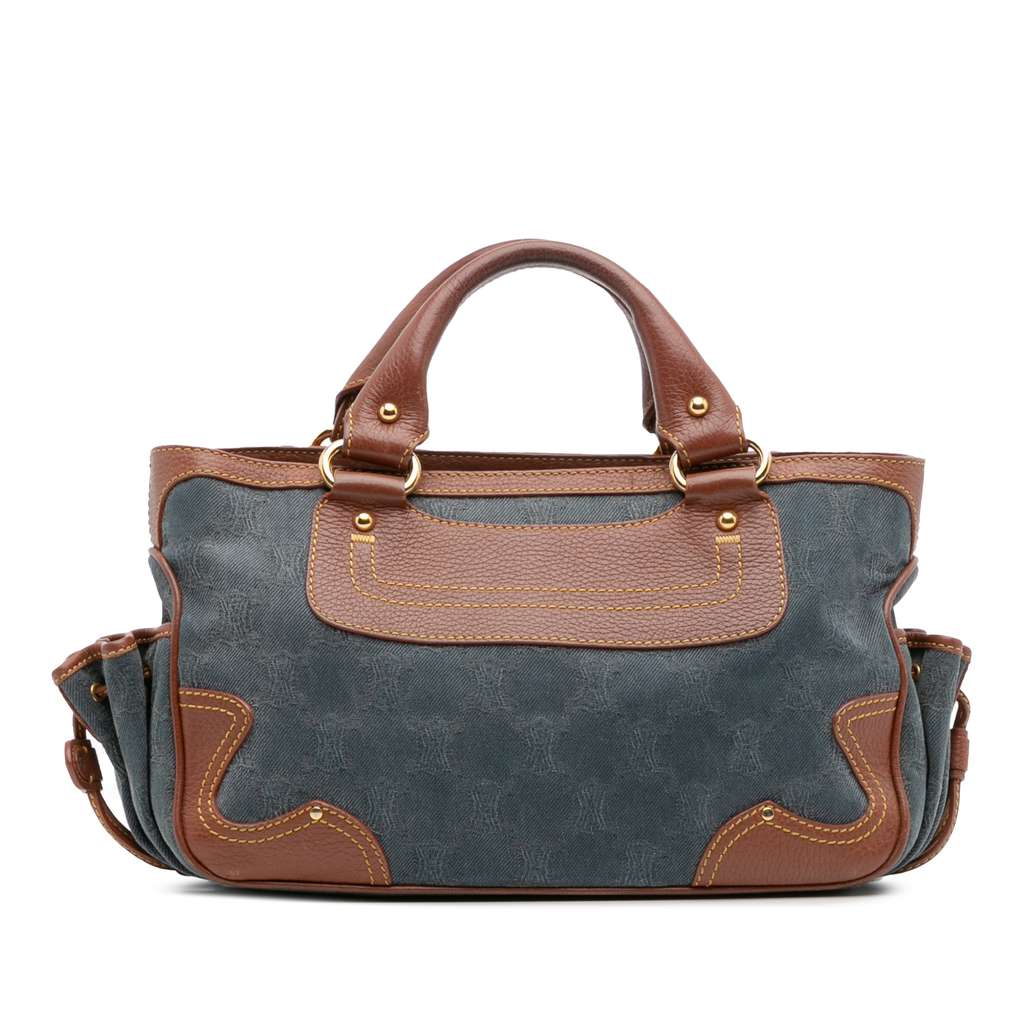 Celine Macadam Denim Boogie Handbag