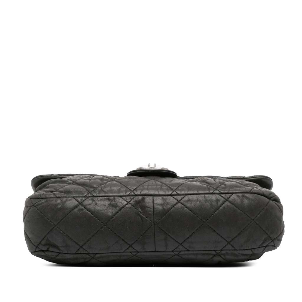 Chanel Large Iridescent Quilted Calfskin Coco Pleats Flap - Image 6