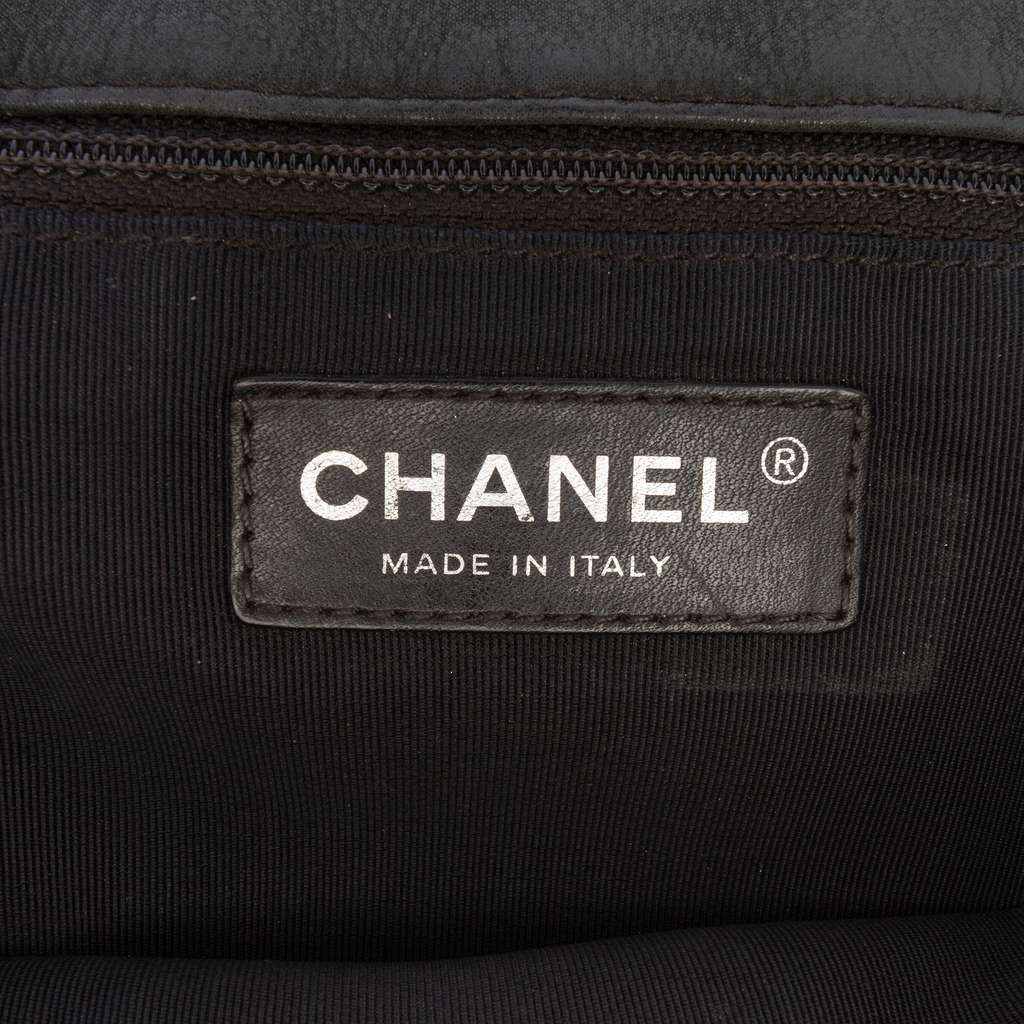 Chanel Large Iridescent Quilted Calfskin Coco Pleats Flap - Side view