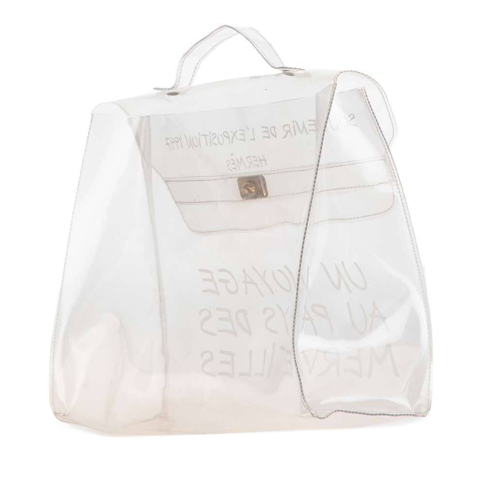 Hermès Vinyl Souvenir De L Exposition Kelly Handbag - 2