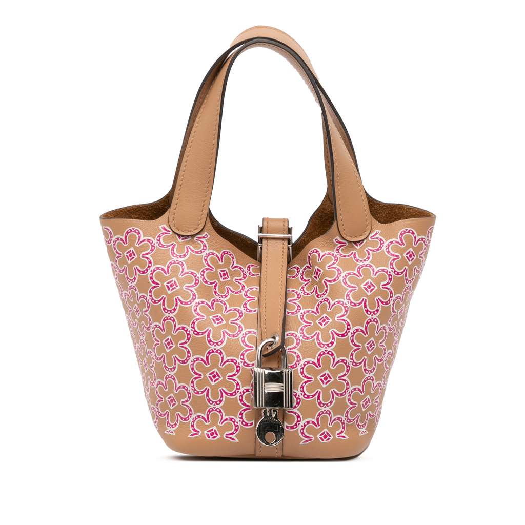 Hermès Micro Swift Lucky Daisy Picotin Lock 14