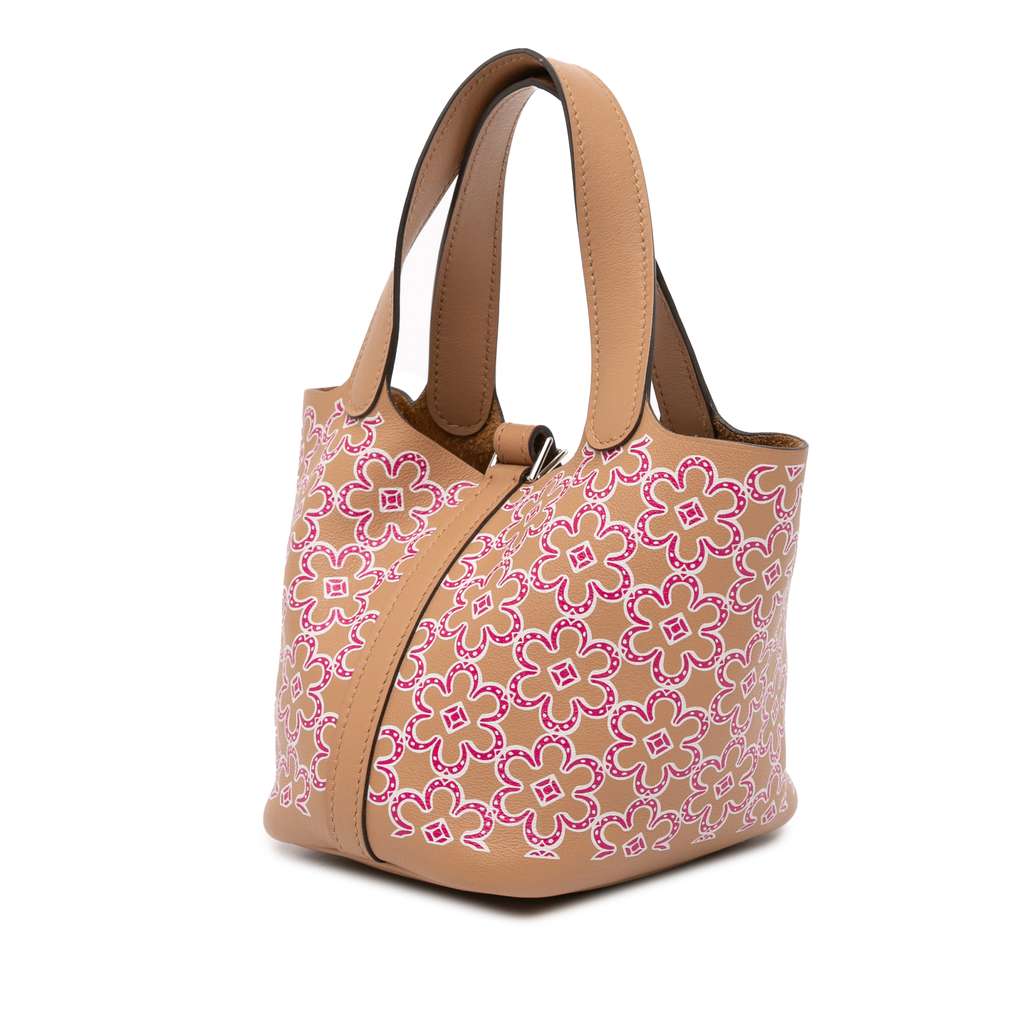 Hermès Micro Swift Lucky Daisy Picotin Lock 14 - Back view