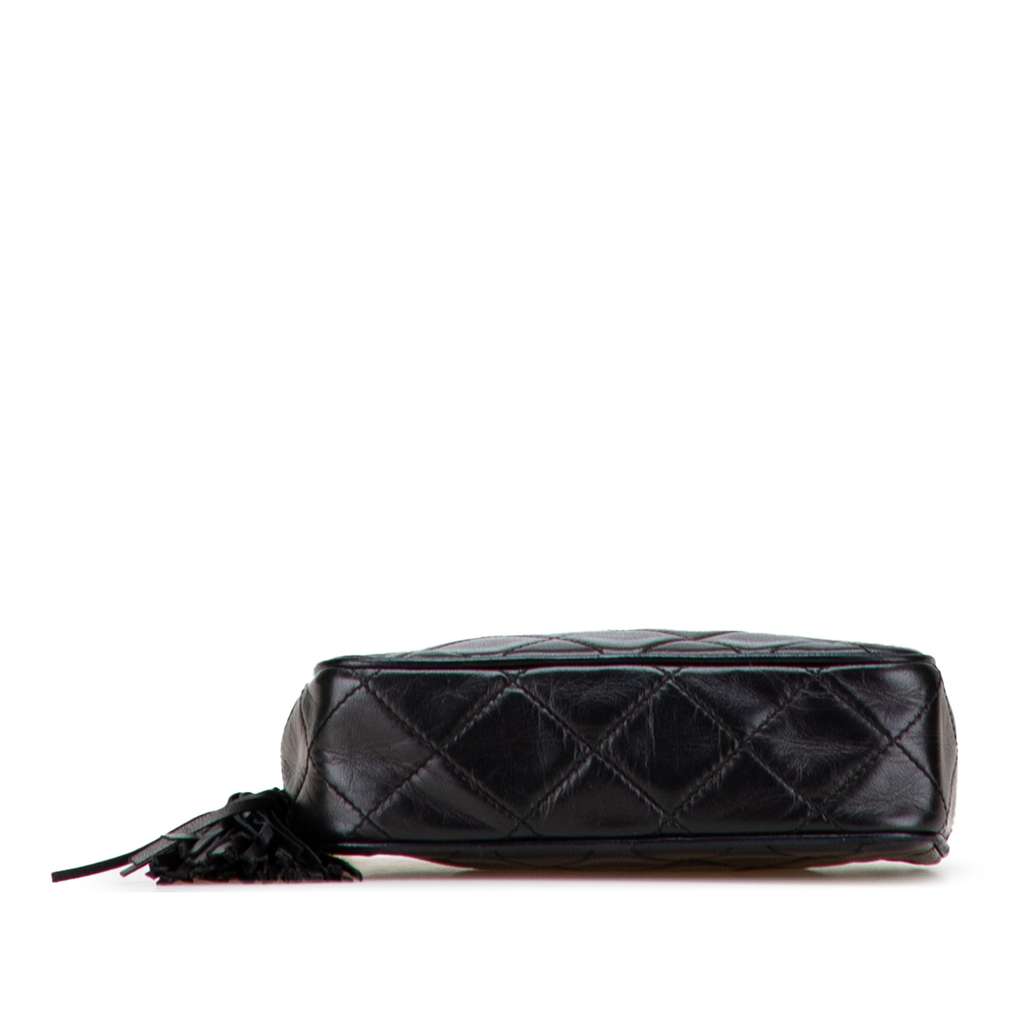 Chanel Quilted Lambskin Tassel Pouch - Image 6
