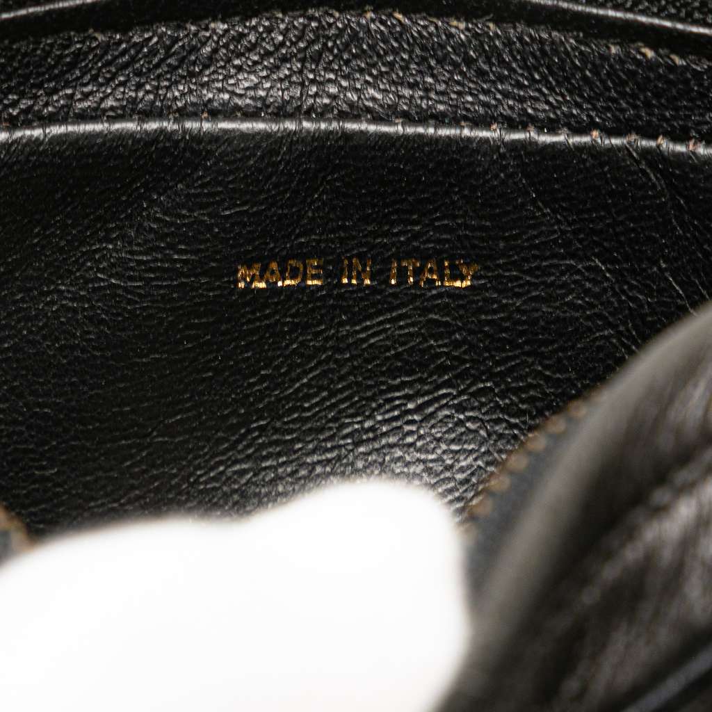 Chanel Quilted Lambskin Tassel Pouch - Side view