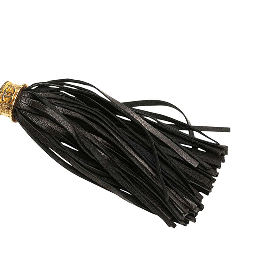 Chanel Quilted Lambskin Tassel Pouch - Image 11