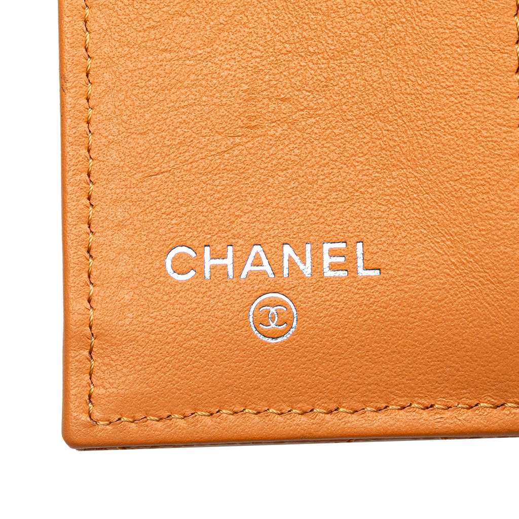 Chanel Quilted Caviar 19 Compact Flap Wallet - Side view
