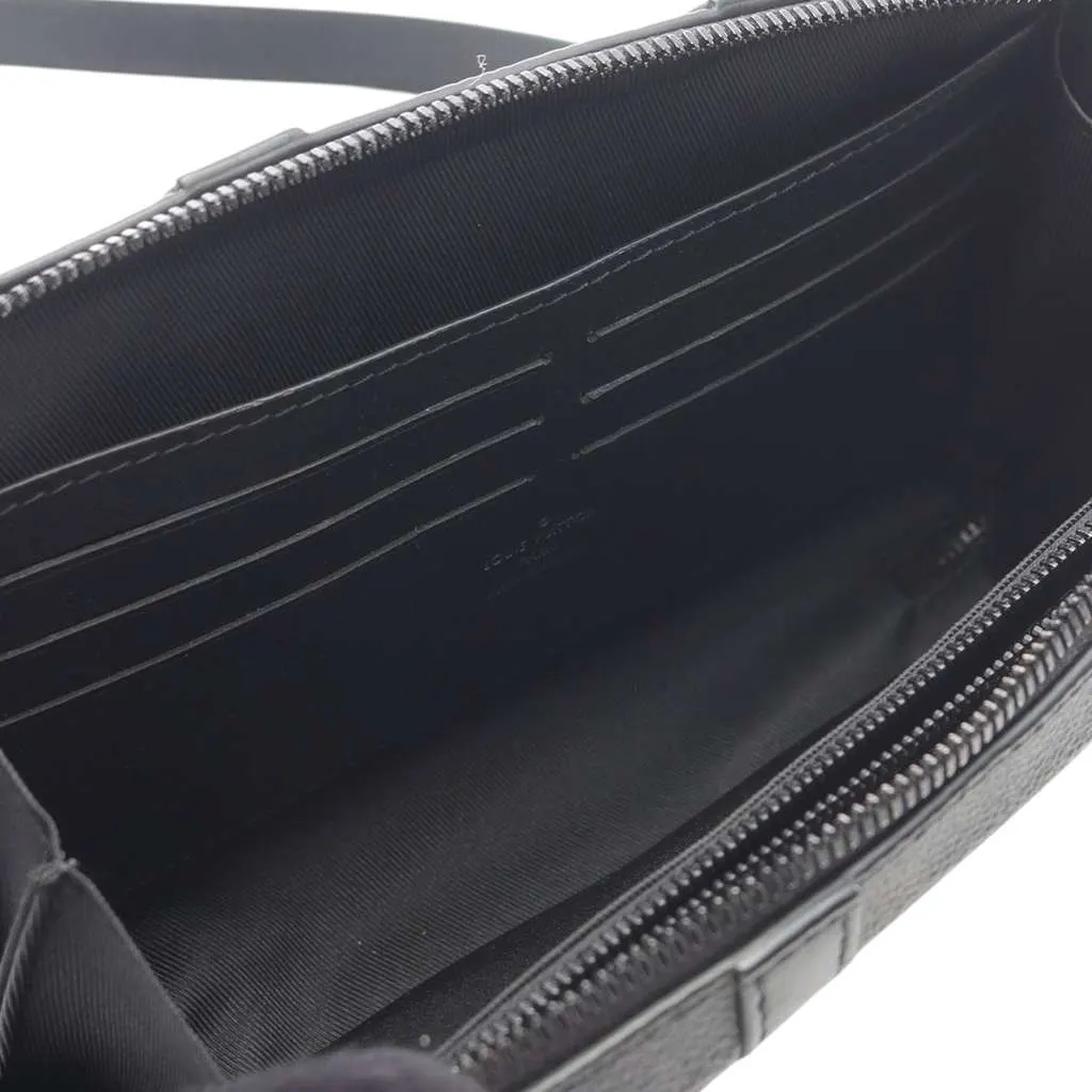 Louis Vuitton Monogram Eclipse Soft Trunk Wallet Crossbody Black Good - Inside View