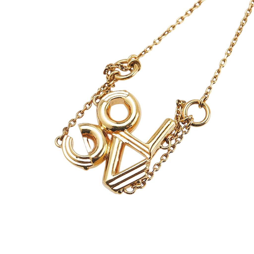 Louis Vuitton Gold Plated Brass LV & Me Love Bracelet - Image 10