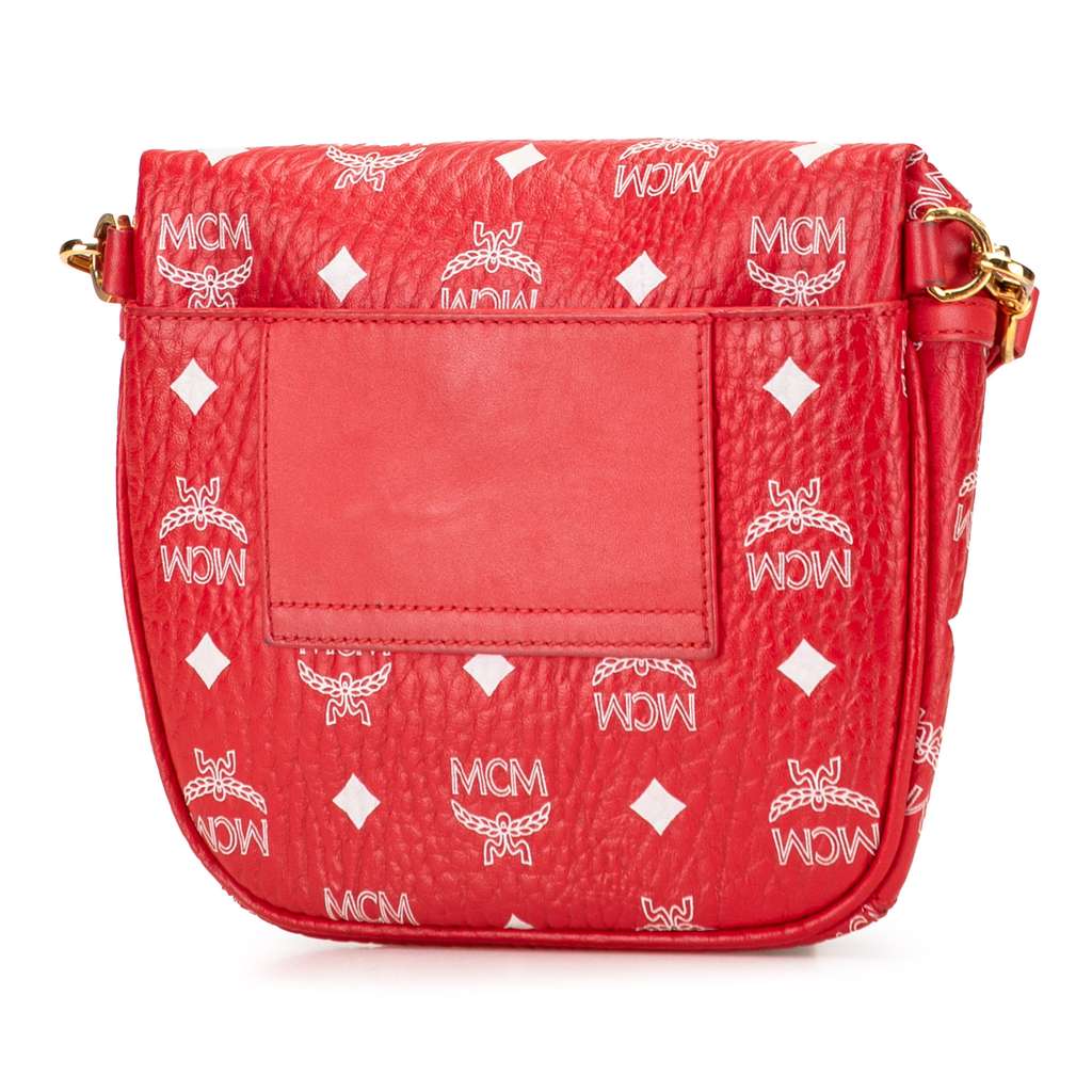 Mcm Small Visetos Coated Canvas New Years Klassik Crossbody - Back view